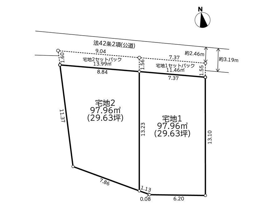 建築条件無売地 鎌倉市由比ガ浜1丁目