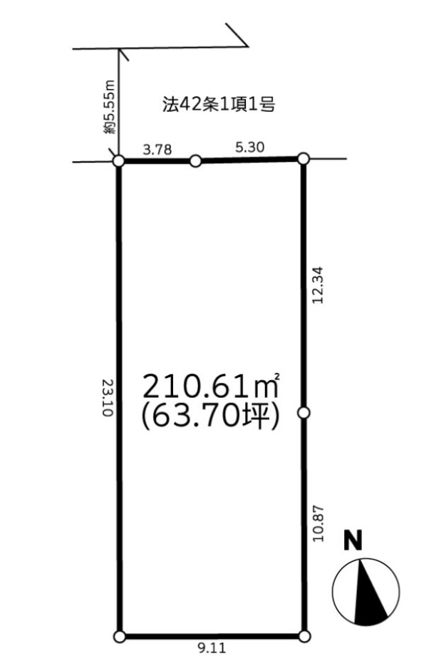 建築条件無売地 相模原市緑区東橋本3丁目13期