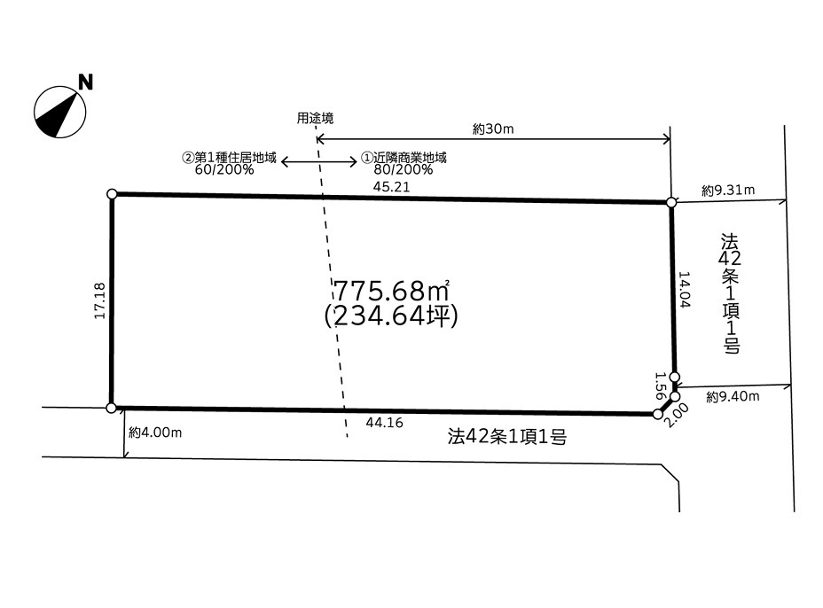 建築条件無売地 海老名中新田3丁目4期