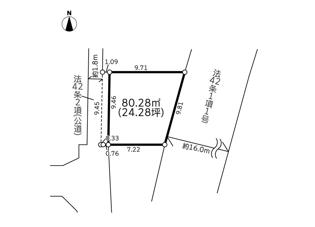 建築条件付売地 厚木市旭町4丁目